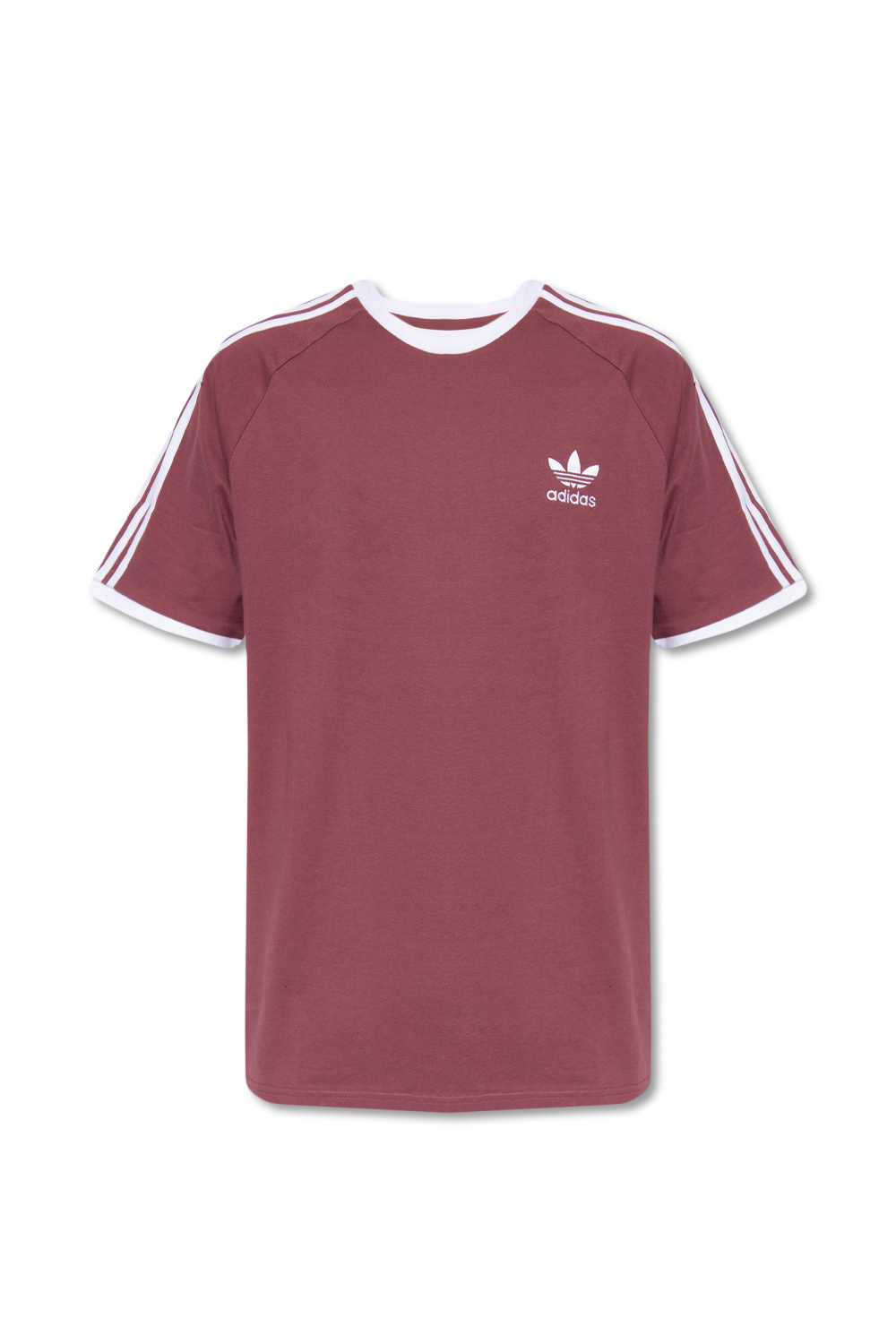 Adidas originals burgundy t hot sale shirt